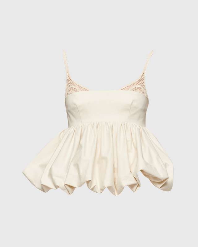 Mimi Lace Peplum Top
