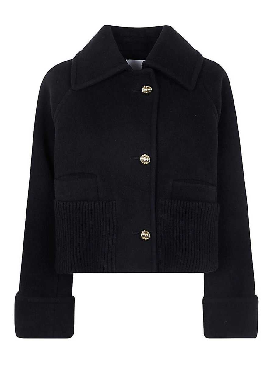 Patou Manteau Court - Noir