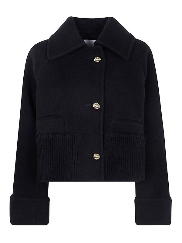 Patou Manteau Court - Noir