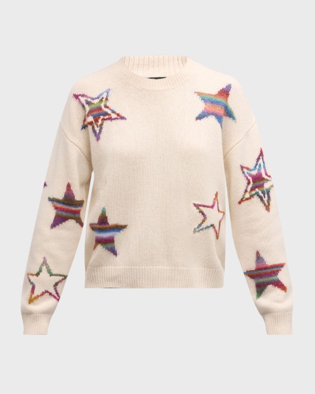 Perci Intarsia-Knit Star Sweat