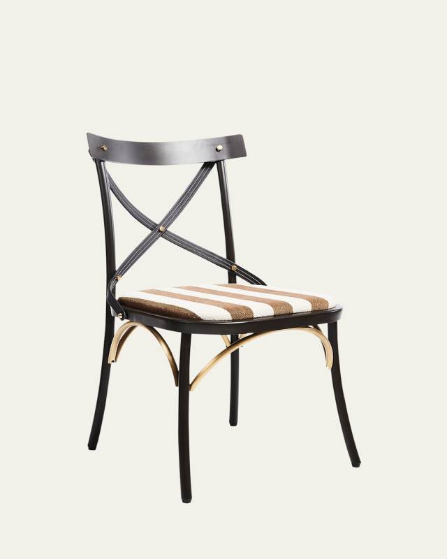 Flatiron Brown Stripe Dining Chair