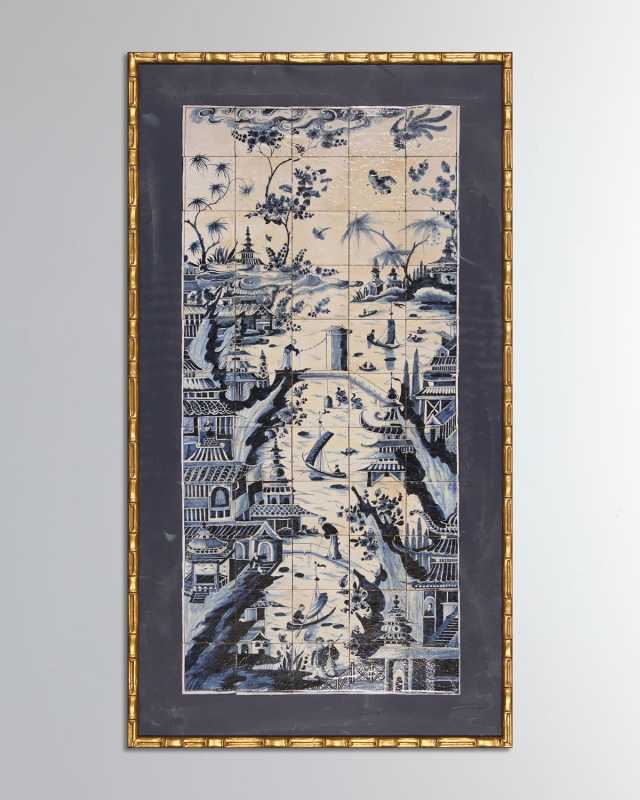 Delft Blue Giclee on Stretched Canvas, 30" x 54"