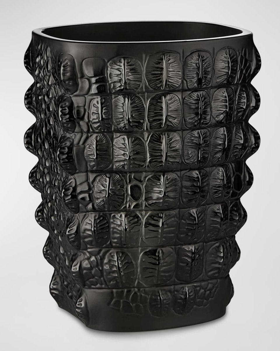Croco Vase, Black
