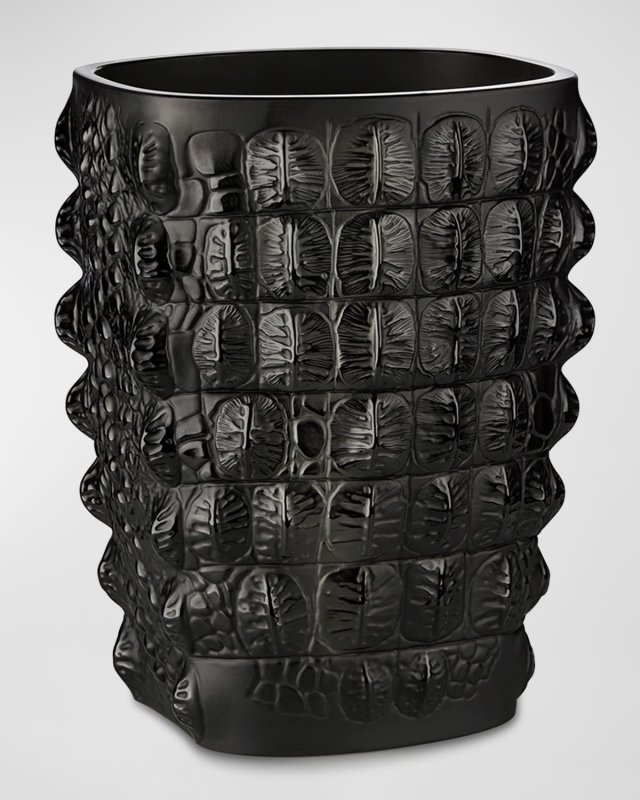 Croco Vase, Black