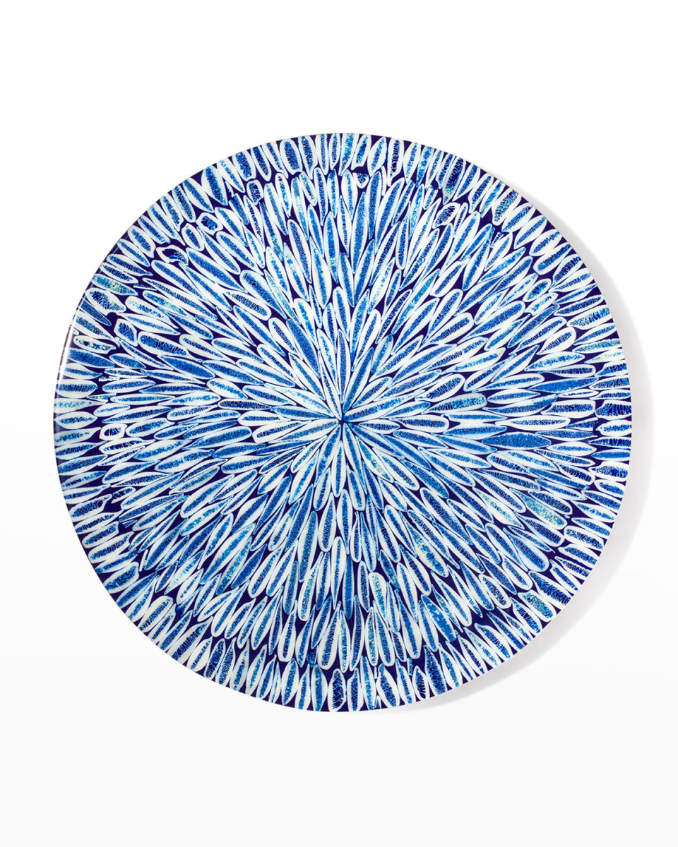 Blue Almendro Round Centerpiece