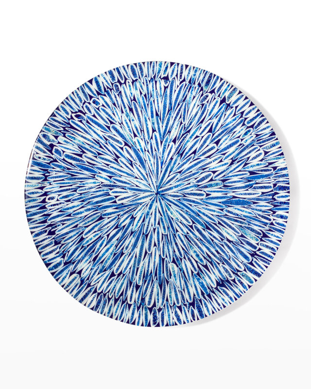 Blue Almendro Round Centerpiece