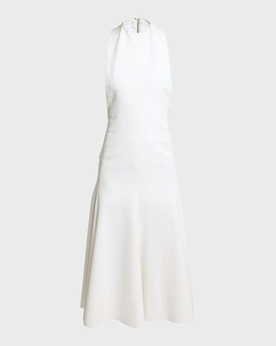 Favola Halter Backless Midi Dress