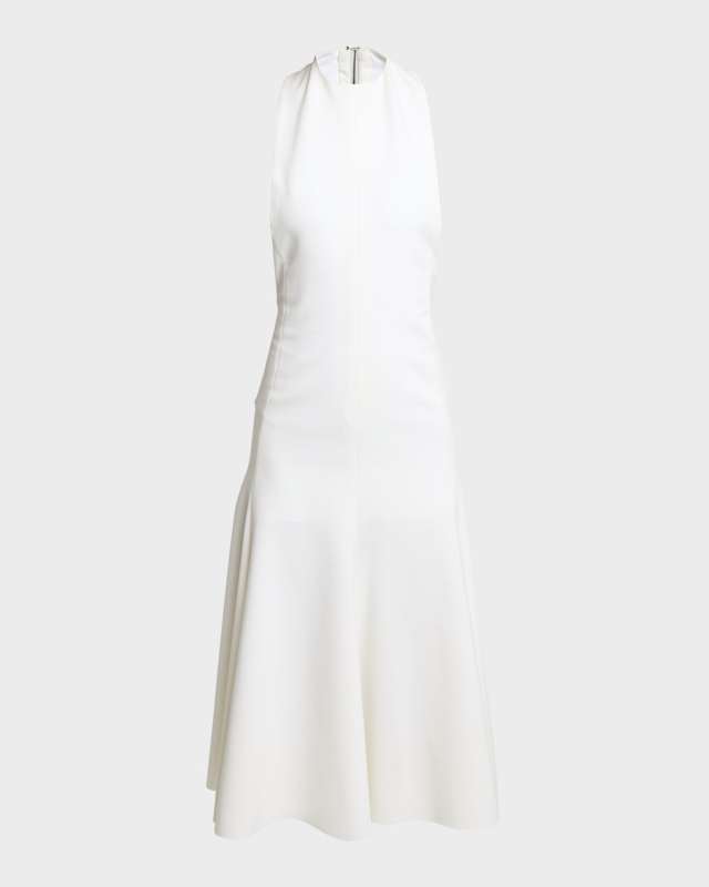 Favola Halter Backless Midi Dress