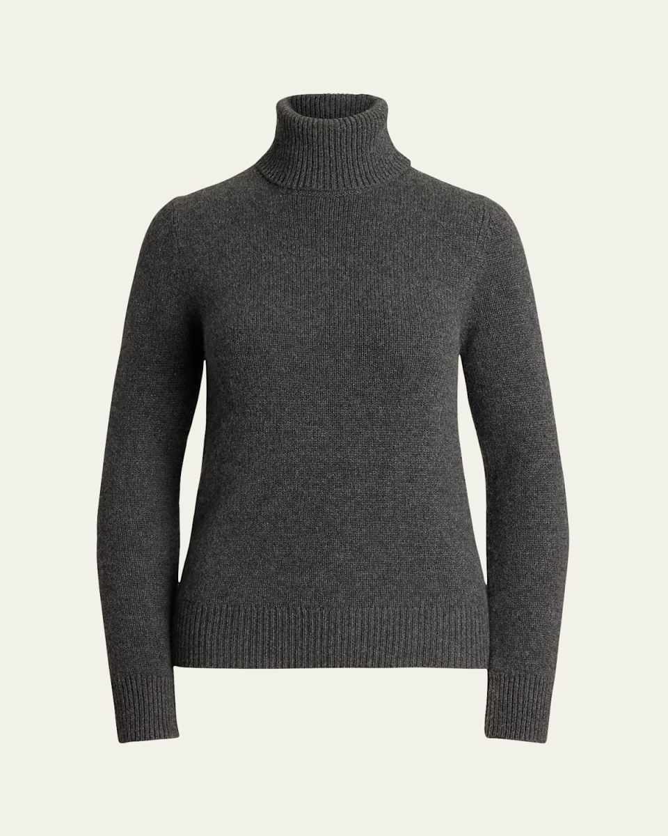 Turtleneck Cashmere Jersey Sweater