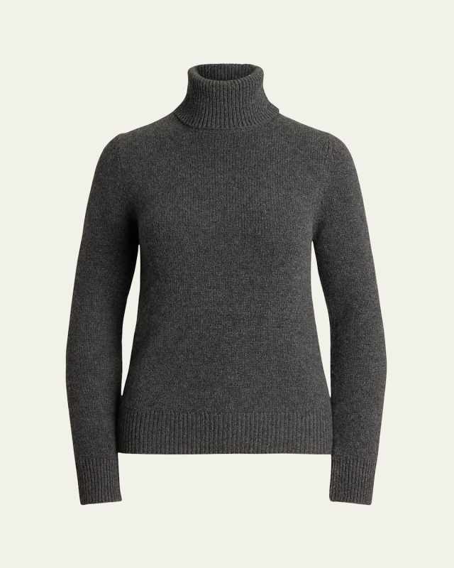 Turtleneck Cashmere Jersey Sweater