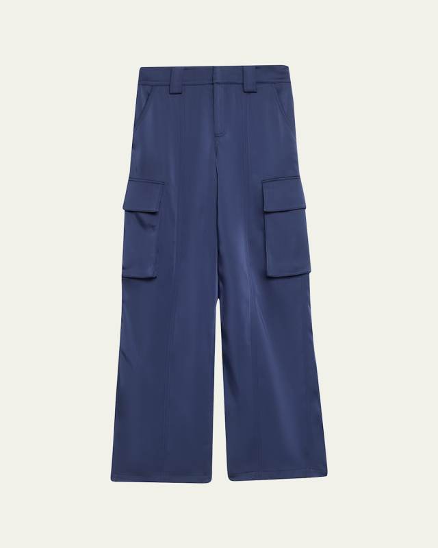 Bryan Satin Cargo Pants