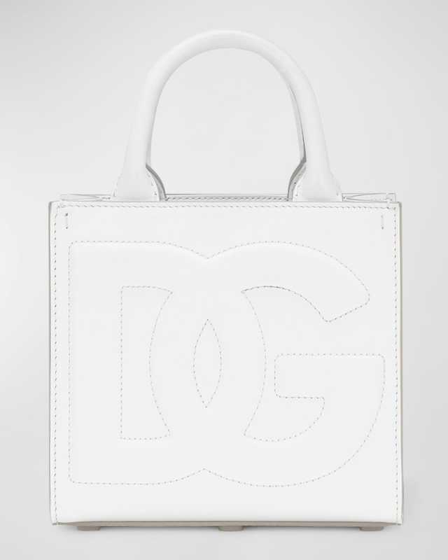 DG Logo Leather Top-Handle Bag