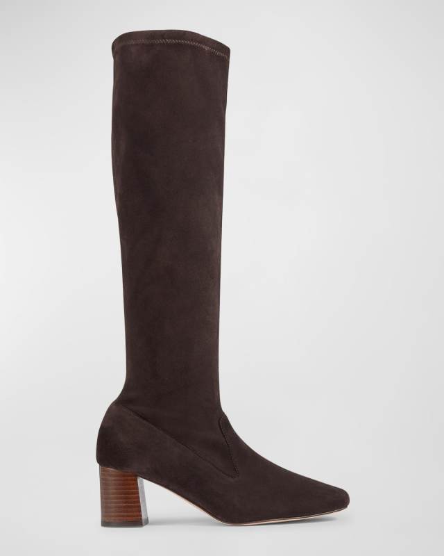 Davina Suede Knee Boots