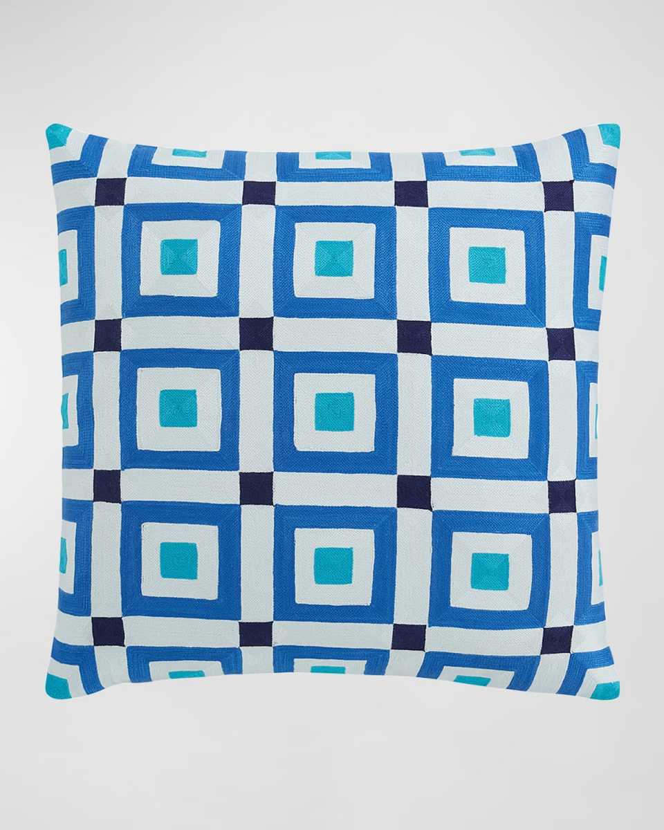 Chainstitch Geos Decorative Pillow, Albert