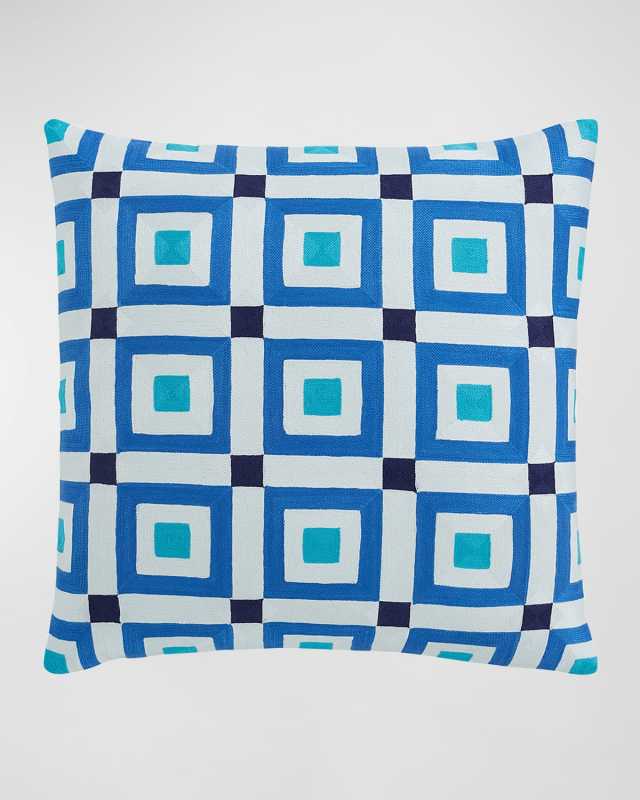 Chainstitch Geos Decorative Pillow, Albert