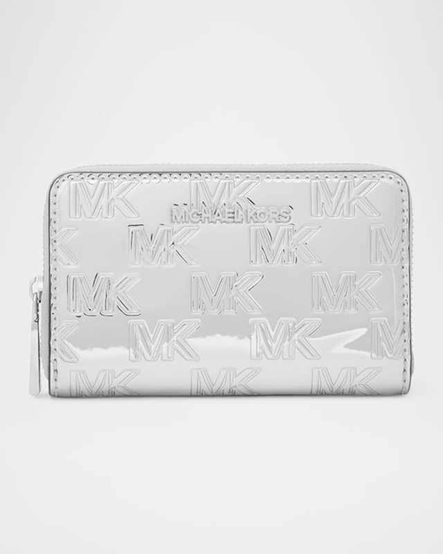 Jet Set Monogram Metallic Card Holder