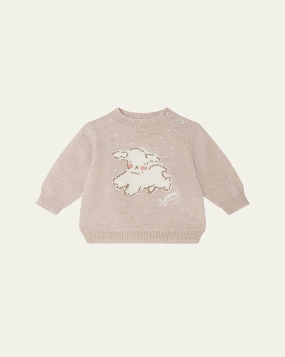 Girl's Almire Little Lamb Sweatshirt, Size 12M-3