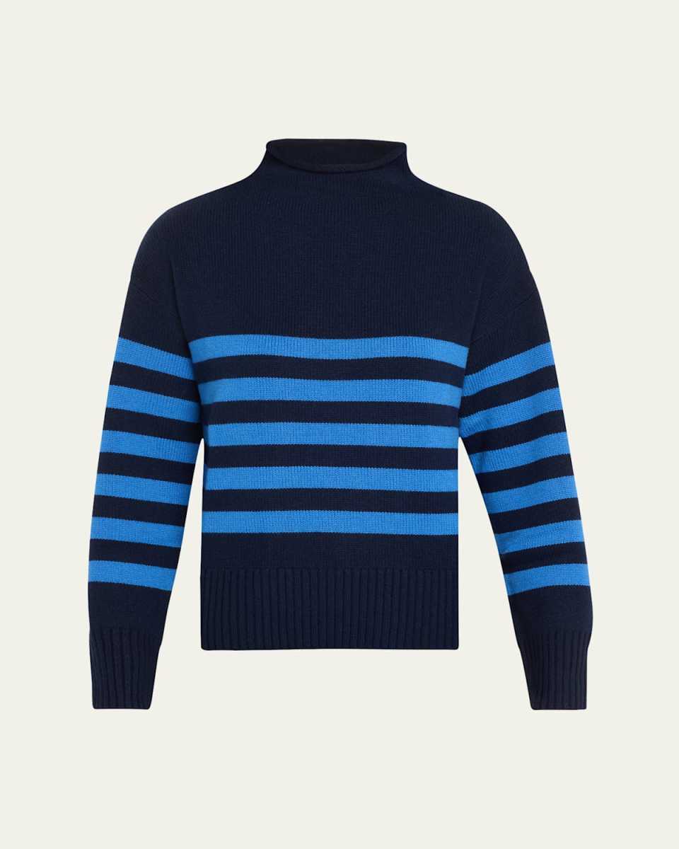 The Lucca Striped Turtleneck Sweat