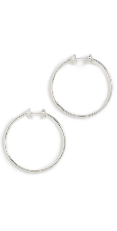 Jenny Bird Icon Hoops Small Platinum