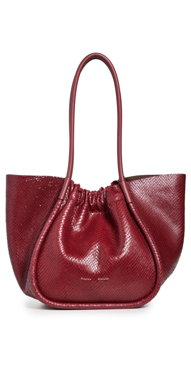 Proenza Schouler Large Ruched Tote Bordeaux