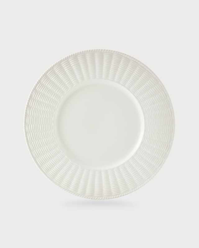 White Wicker Charger