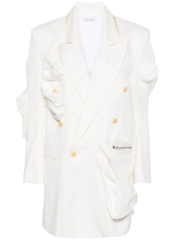 asymmetric cotton oversized jacket