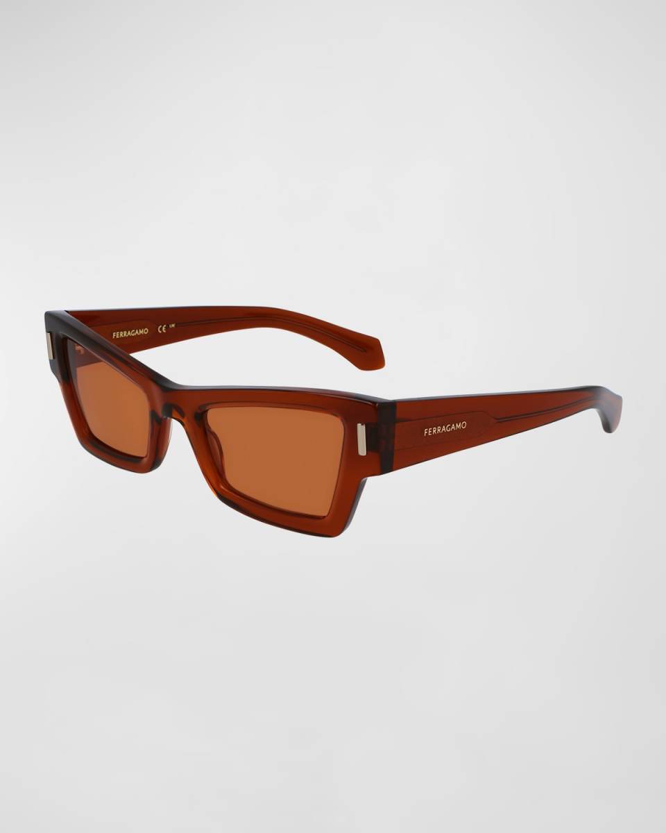 Rivets Acetate Cat-Eye Sunglasses