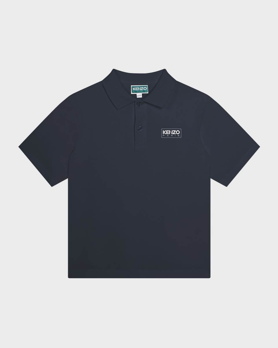 Boy's Logo-Print Polo Shirt, Size