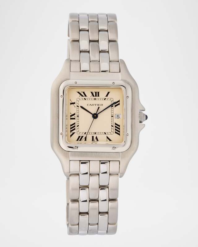 Cartier Stainless Steel Panthere 31mm Vintage 1990s Watch