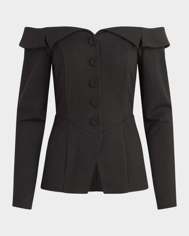The Irina Off-Shoulder Jacket
