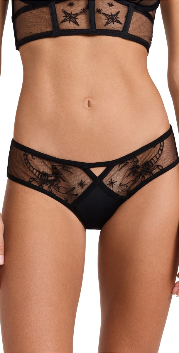 Thistle and Spire Scorpio Bikini Panties Black