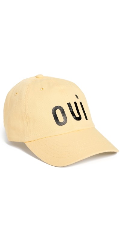 Clare V. Baseball Hat Butter/Black