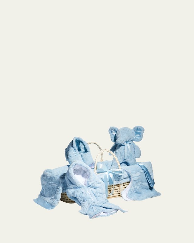 Boy's Luxury Plush Gift Basket Set