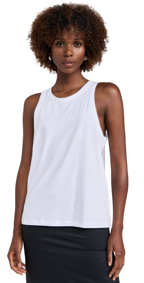 St. Agni Organic Cotton Boxy Tank White