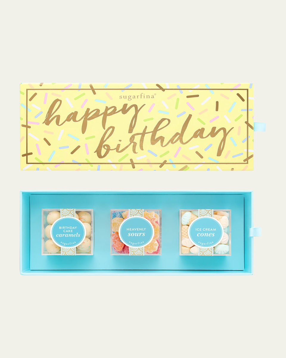 Happy Birthday 3-Piece Candy Bento Box