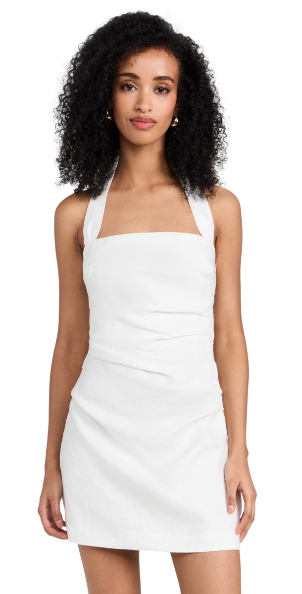 SIR. Noemi Halter Mini Dress Ivory