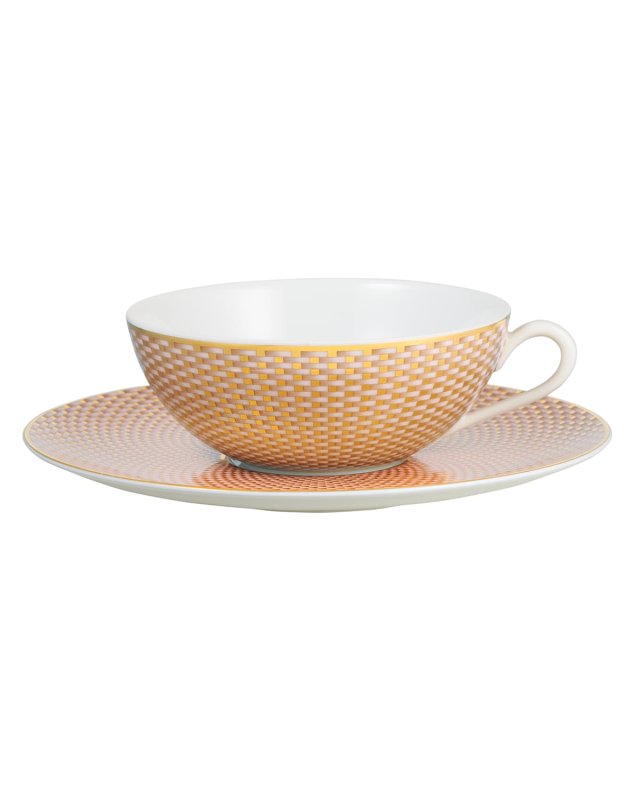 Tresor Beige Tea Cup & Saucer Set