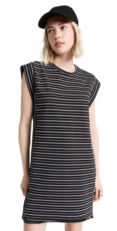 rag & bone Heavy Jerseyuscle Dress Blackmult