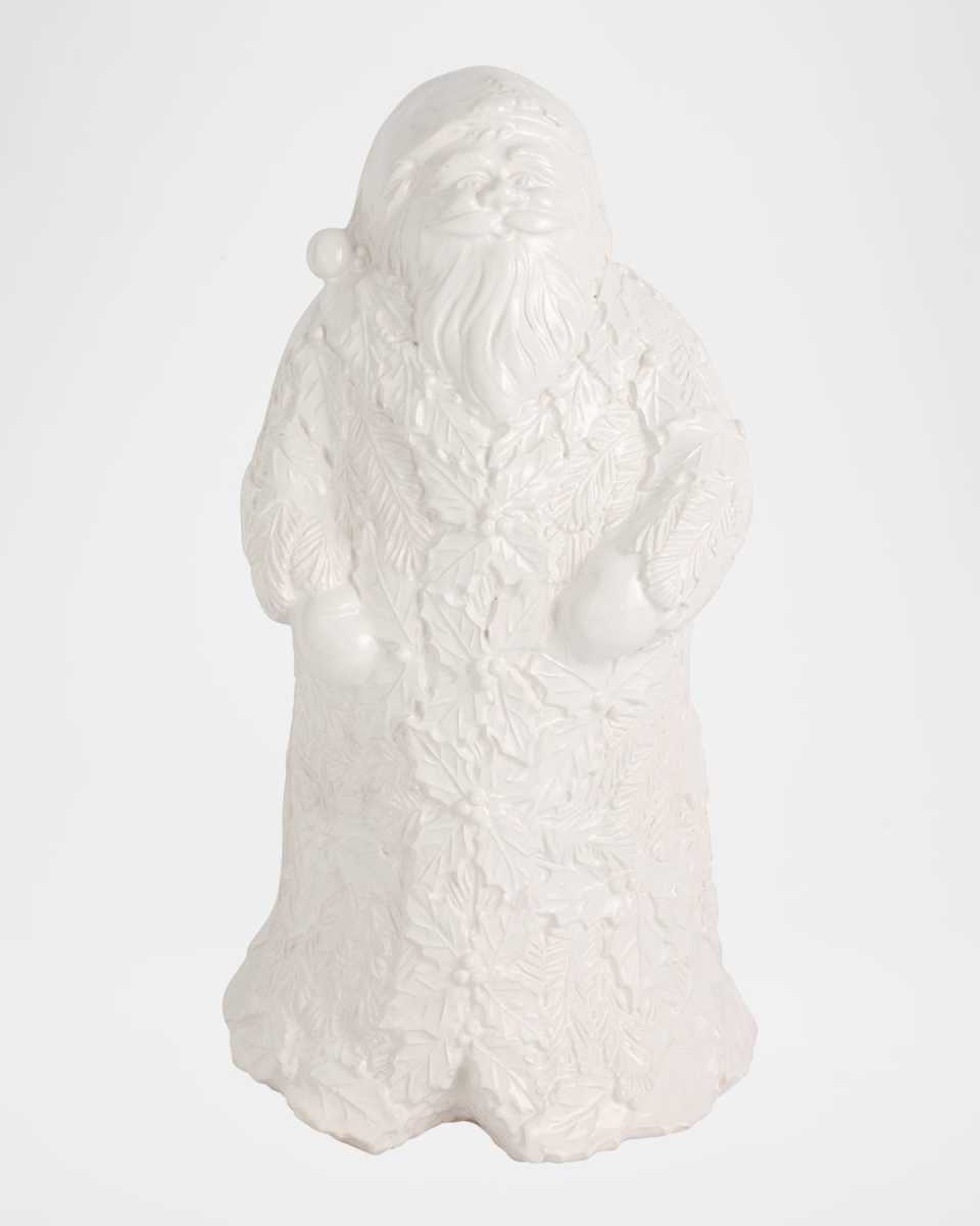 Lastra Holiday Figural Santa with Foliage