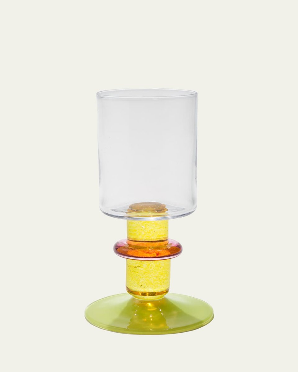 Hand-Blown Miami Wine Glass
