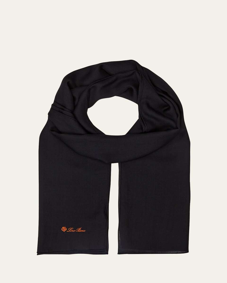 Logo Cashmere-Blend Stole
