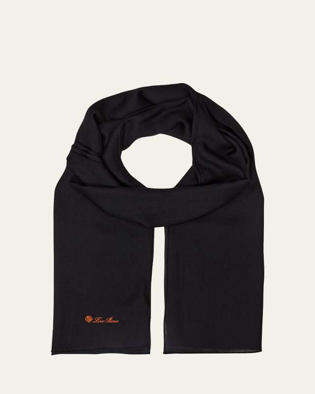 Logo Cashmere-Blend Stole