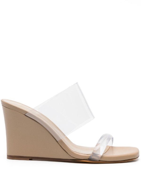 Maryam Nassir Zadeh 95mm Olympia leather wedge mule