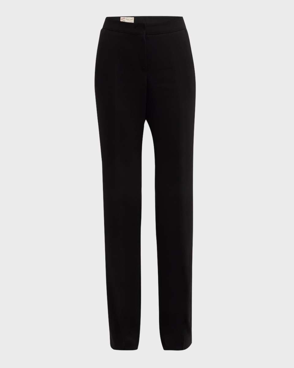 Mid-Rise Straight-Leg Travel Safe Pants