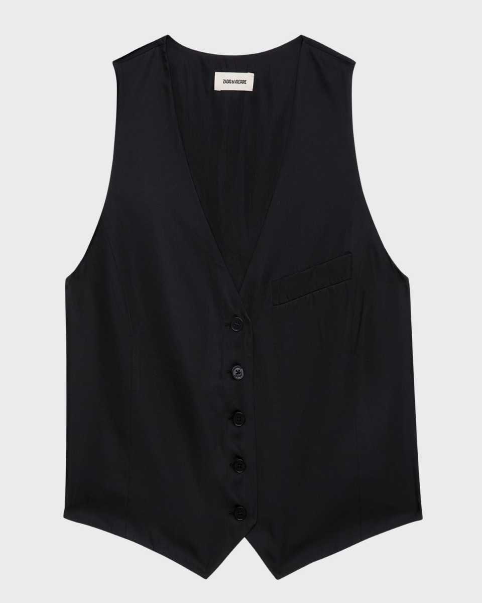 Emaux Satin Vest