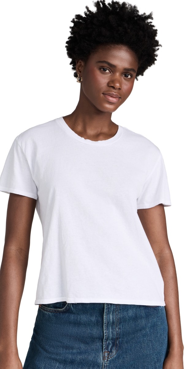 perfectwhitetee Harley Cotton Boxy Crew Tee Vintage Black