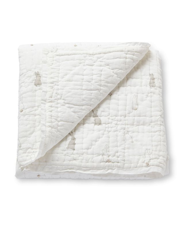 Bunny Hop Quilted Blanket