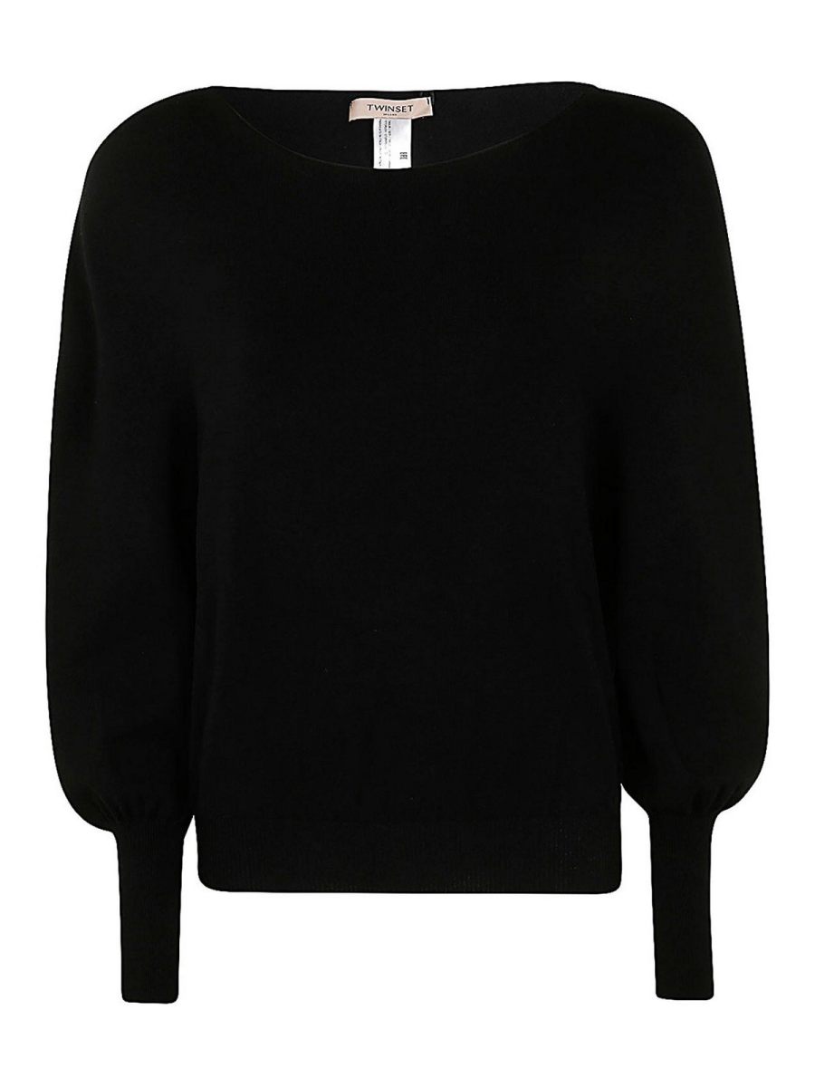 Twinset Pull Col Rond - Noir