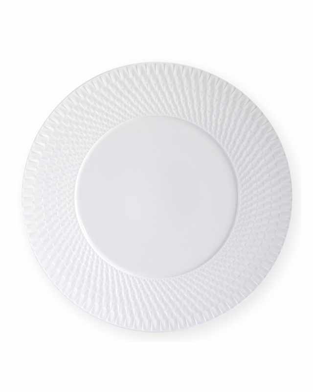 Twist White Service Plate, 11.5"