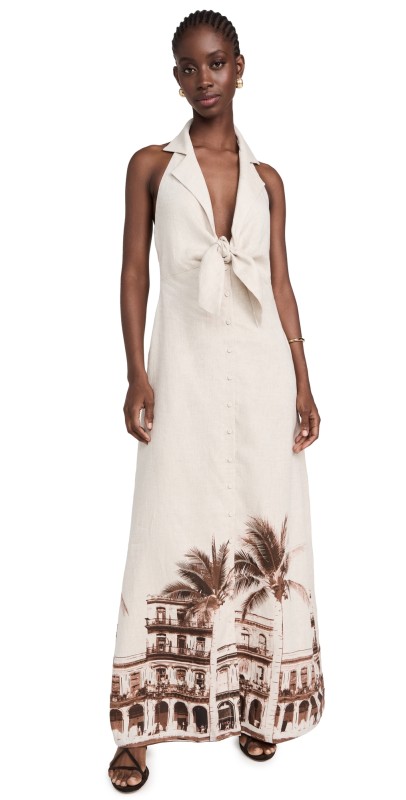 Andres Otalora Cubana Maxi Dress La Habana